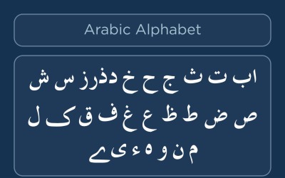 Style de polices de calligraphie alphabet arabe Nefel Botan