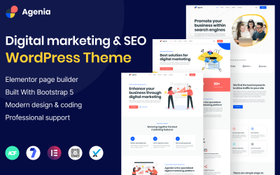 Agenia - тема WordPress агентства SEO и цифрового маркетинга