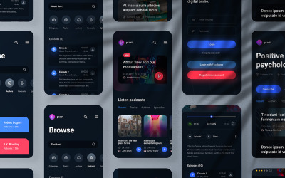 Aplicación Mockup Plantilla PSD Vol 04