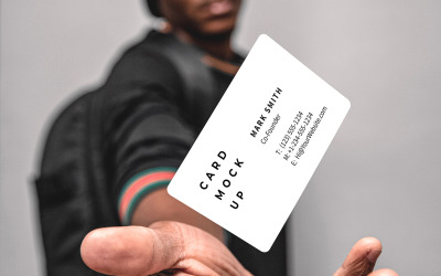 Business Card Mockup PSD Template Vol003