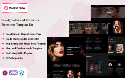 Flux de maquillage - Kit de modèles d&amp;#39;éléments pour salon de beauté et cosmétiques
