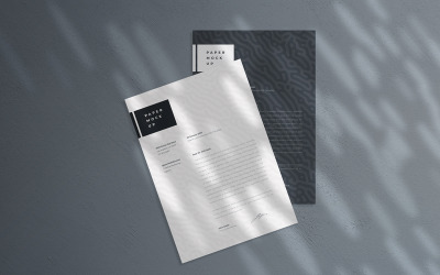 Flyer and Letter Mockup PSD Template Vol 06