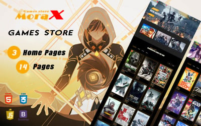 Morax - Video Games Store Responsive  HTML Website Template