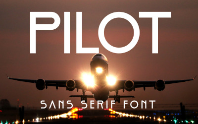 Pilot - Sans Serif Font Letter