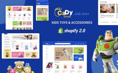 CadyCrow - Oyuncak ve Çocuk Mağazası Shopify Teması