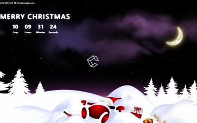 Eğlenceli Noel HTML Şablonu