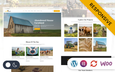 Farmwork - Jordbruk och ekologiskt jordbruk Elementor WordPress Responsive Theme