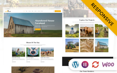 Farmwork — тема WordPress Elementor для сельского хозяйства и органического земледелия