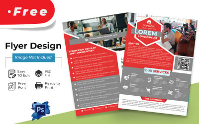 FREE Flyer design template  and ready to print