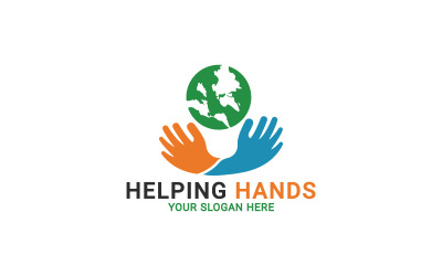 Save The World Logo, Human Hands Holding Globe, Teamwork Hands Logo ...