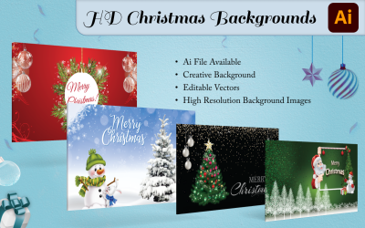 HD Christmas Backgrounds With Different Looks