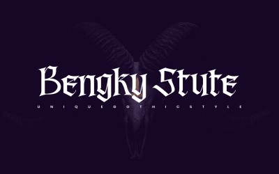 Bengky Stute - Blackletter Font