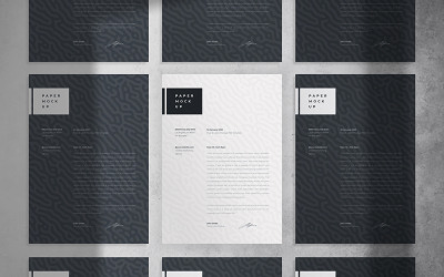 Flyer and Letter Mockup PSD Template Vol 09