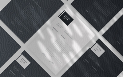 Flyer and Letter Mockup PSD Template Vol 11