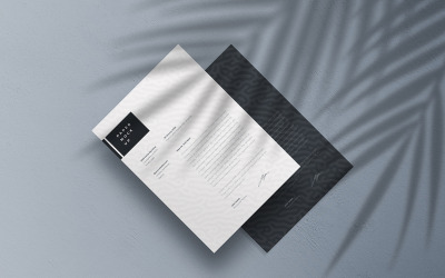 Flyer and Letter Mockup PSD Template Vol 15