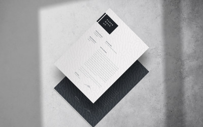 Mockup voor flyer en brief PSD-sjabloon Vol 14