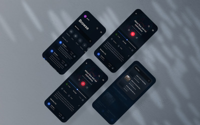 Modèle PSD de maquette d&amp;#39;application Vol 07