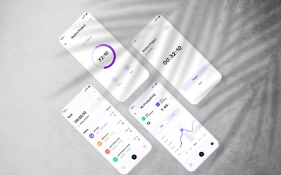 Modello PSD mockup dell&amp;#39;applicazione Vol 05