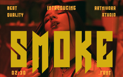 Smoke - Aggressive moderne Schriftart