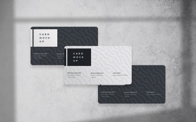 Visitenkarten-Mockup PSD-Vorlage Vol. 19