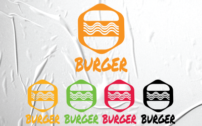 Burger Logo Élelmiszer éttermek Logo