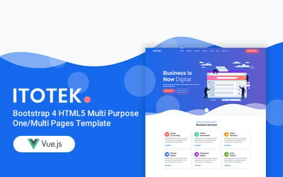 itotek | Bootstrap 4 Vue Js Plantilla multipropósito de páginas múltiples
