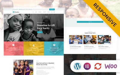 Organizacje charytatywne - Charytatywna zbiórka pieniędzy dla organizacji non-profit Elementor Motyw WordPress