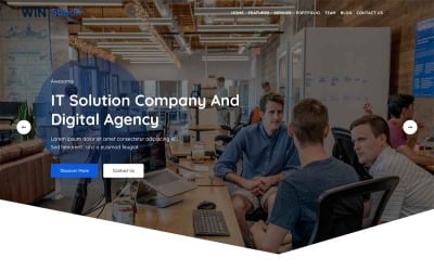 Sabah - IT Solution Services Шаблон цільової сторінки
