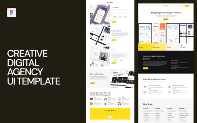Šablona uživatelského rozhraní Creative Digital Agency