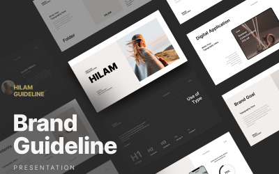 Brand Guideline Presentation Template Layout