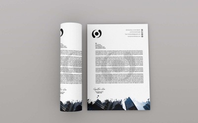 Carta intestata Creative Black Company - Identità aziendale