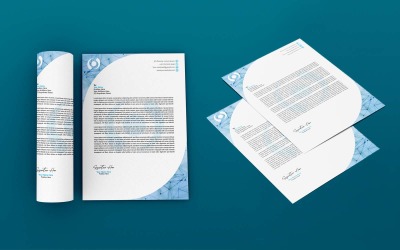 Papier à en-tête de l'entreprise de technologie professionnelle - Identité d'entreprise