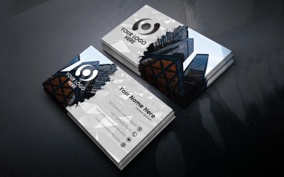 Professioneel en creatief bedrijf visitekaartje ontwerp - huisstijl