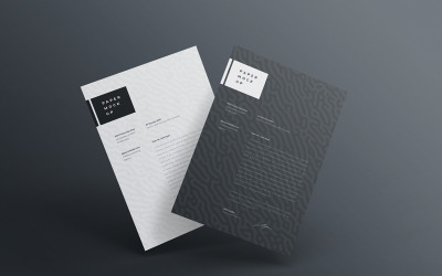 Flyer and Letter Mockup PSD Template Vol 24