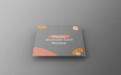 Modello PSD mockup biglietto da visita quadrato Vol 03