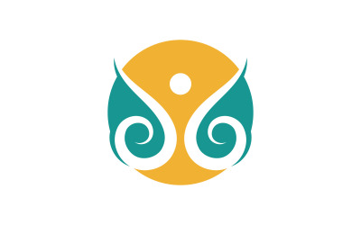 Community-Netzwerk und soziale Gesundheit Logo-Icon-Design-Vorlage V 13