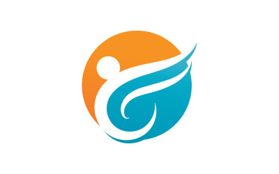 Community-Netzwerk und soziale Gesundheit Logo-Icon-Design-Vorlage V 20