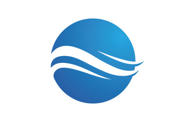 Dalga vektör çizim logo simgesi V12