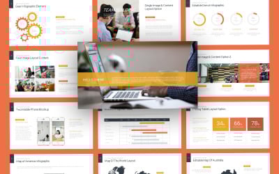 Decker Modern Business Modello di diapositive di Google