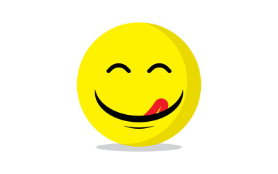 Emotikona uśmiechu Vector Template Design V9