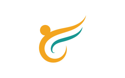 Plantilla de diseño de icono de logotipo de salud social y red comunitaria V 12