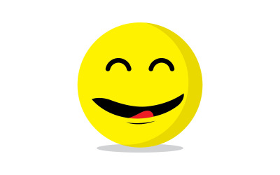 Sorriso emote Vector Template Design V13