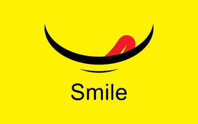 Sorriso emote Vector Template Design V1