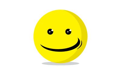 Sourire emote Vector Template Design V10