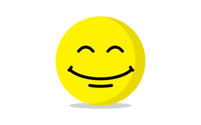 Sourire emote Vector Template Design V11