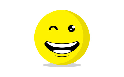 Sourire emote Vector Template Design V16