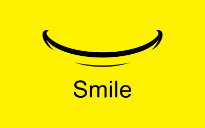 Sourire emote Vector Template Design V3