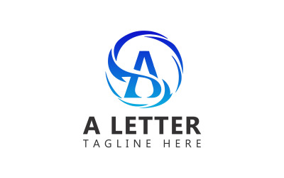 Een brief-logo. Alfabet letter Logo sjabloon