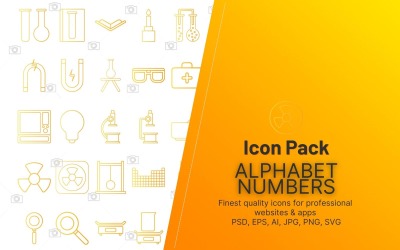 Ikoncsomag: 50 kémia ikon
