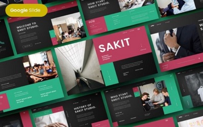 Sakit - Modèle de diapositives Google pour les entreprises
